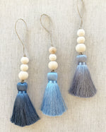 Load image into Gallery viewer, Blue Silk Tassels
