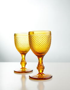 Amber Vintage Goblet