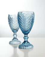 Load image into Gallery viewer, Blue Carousel Goblets
