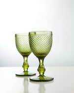 Load image into Gallery viewer, Green Vintage Goblet
