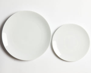 White Coupe Dinnerware