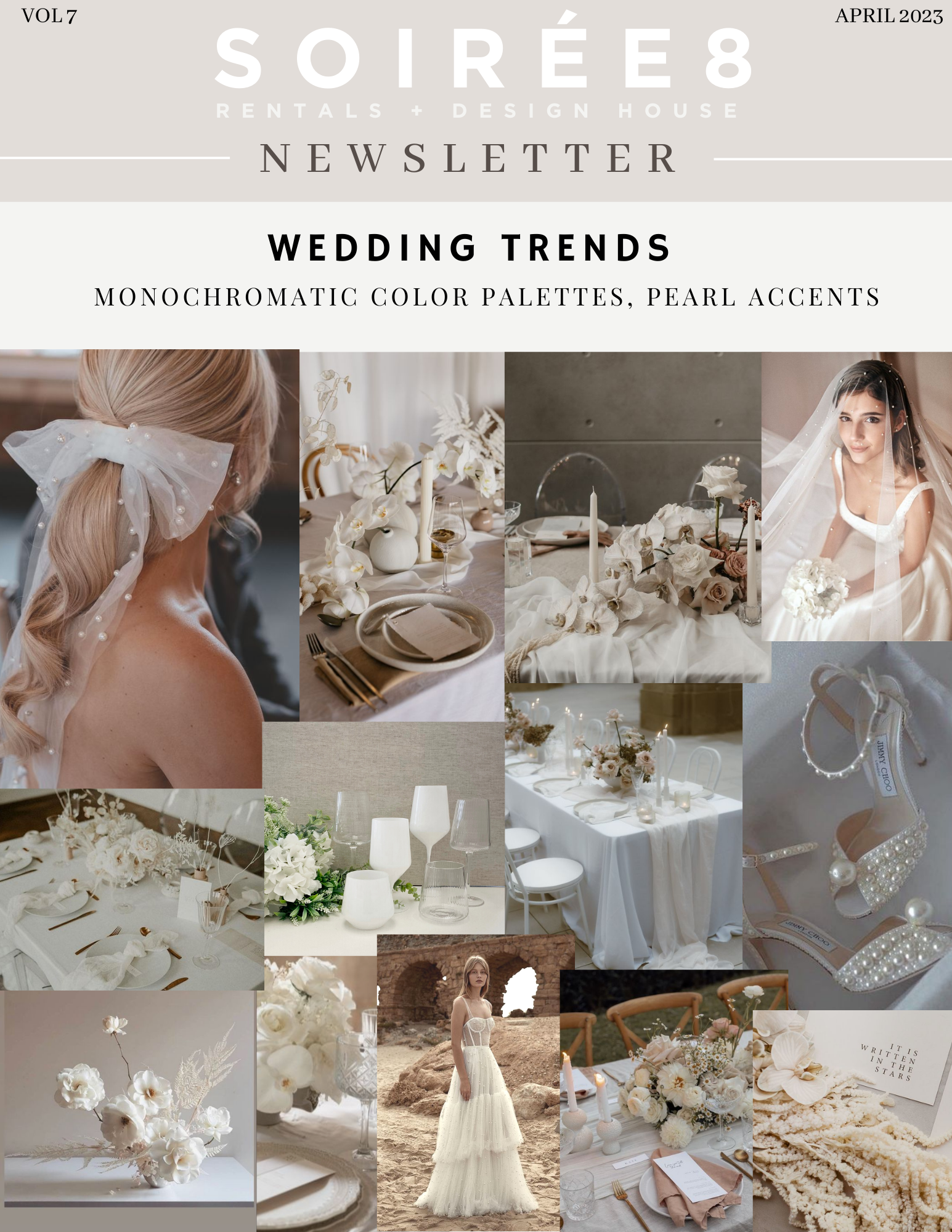 Vol. 7 Monochromatic Wedding Trends
