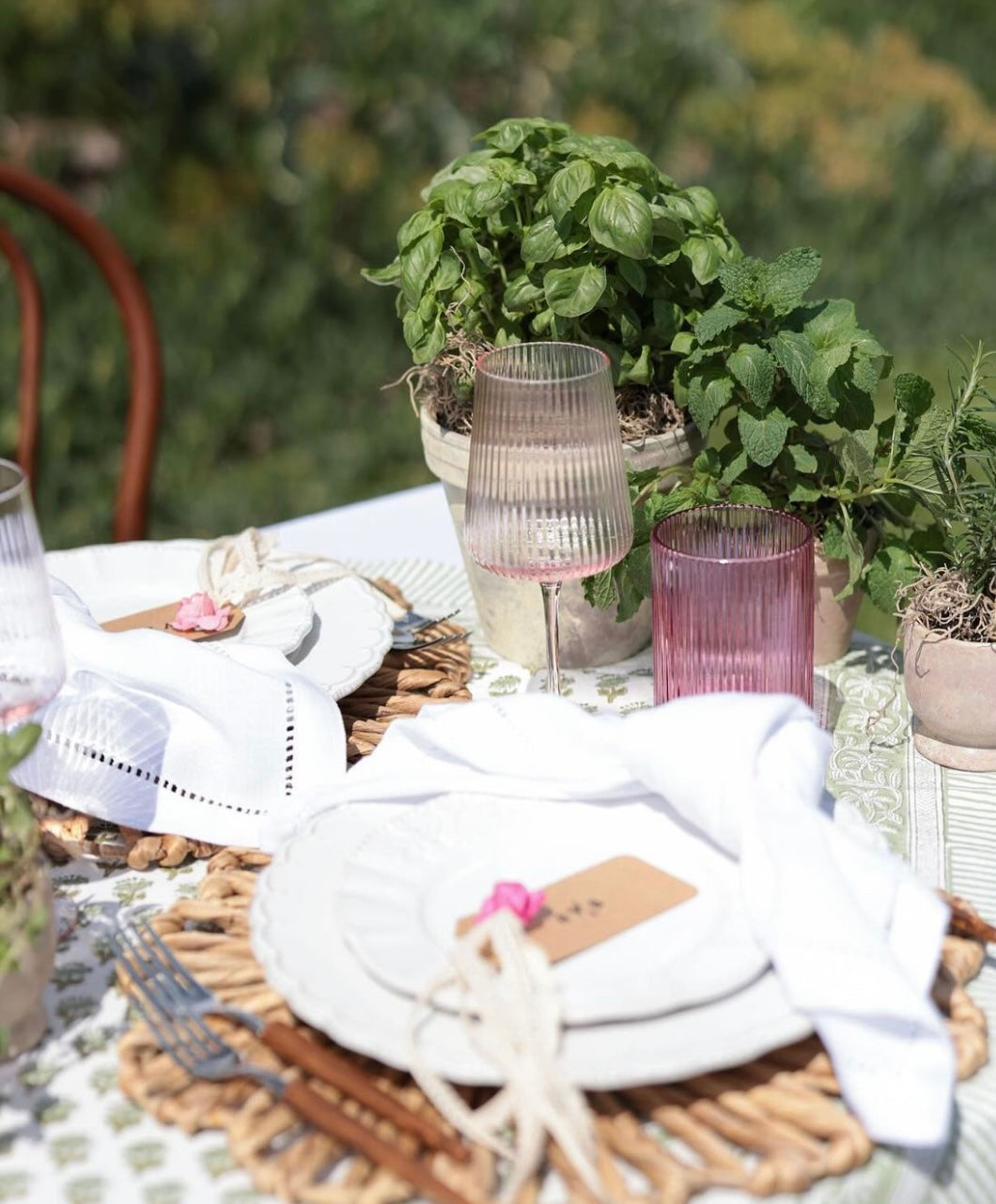 Blush Optic Glassware