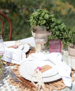 Blush Optic Glassware