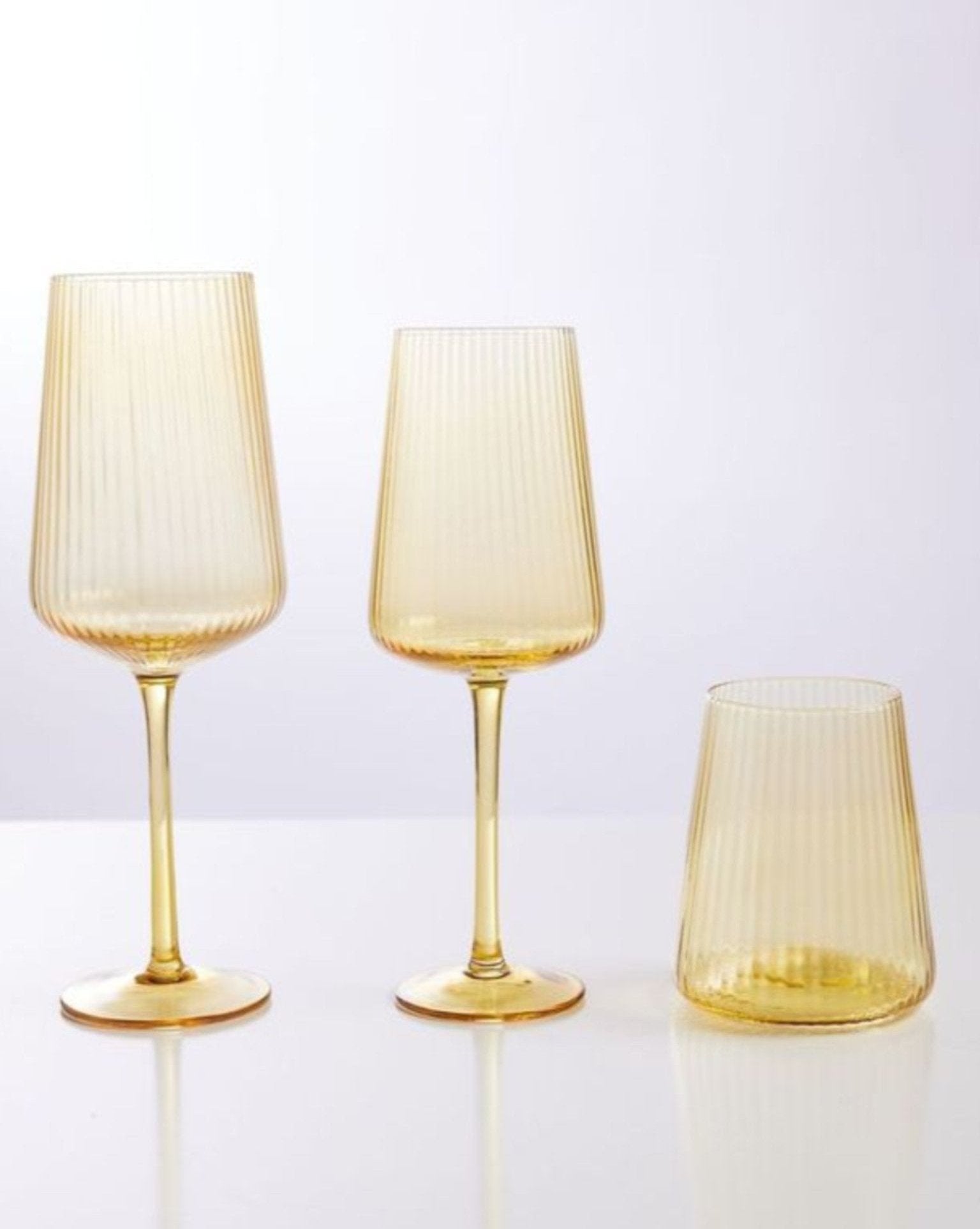 Marigold Optic Glassware