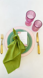 Amber Lucite Flatware