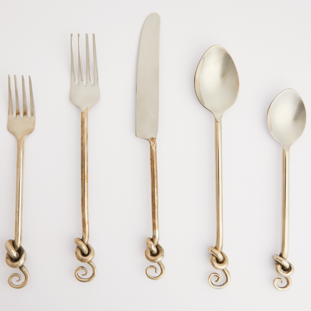 Silver Knotted Flatware