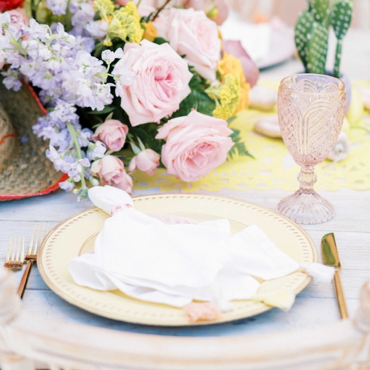 Mauve Carousel Goblets