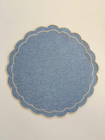 Load image into Gallery viewer, Scalloped Trim Placemats
