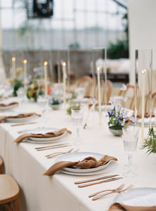 Terracotta Linen Cloth Napkins, Wedding, Dinner