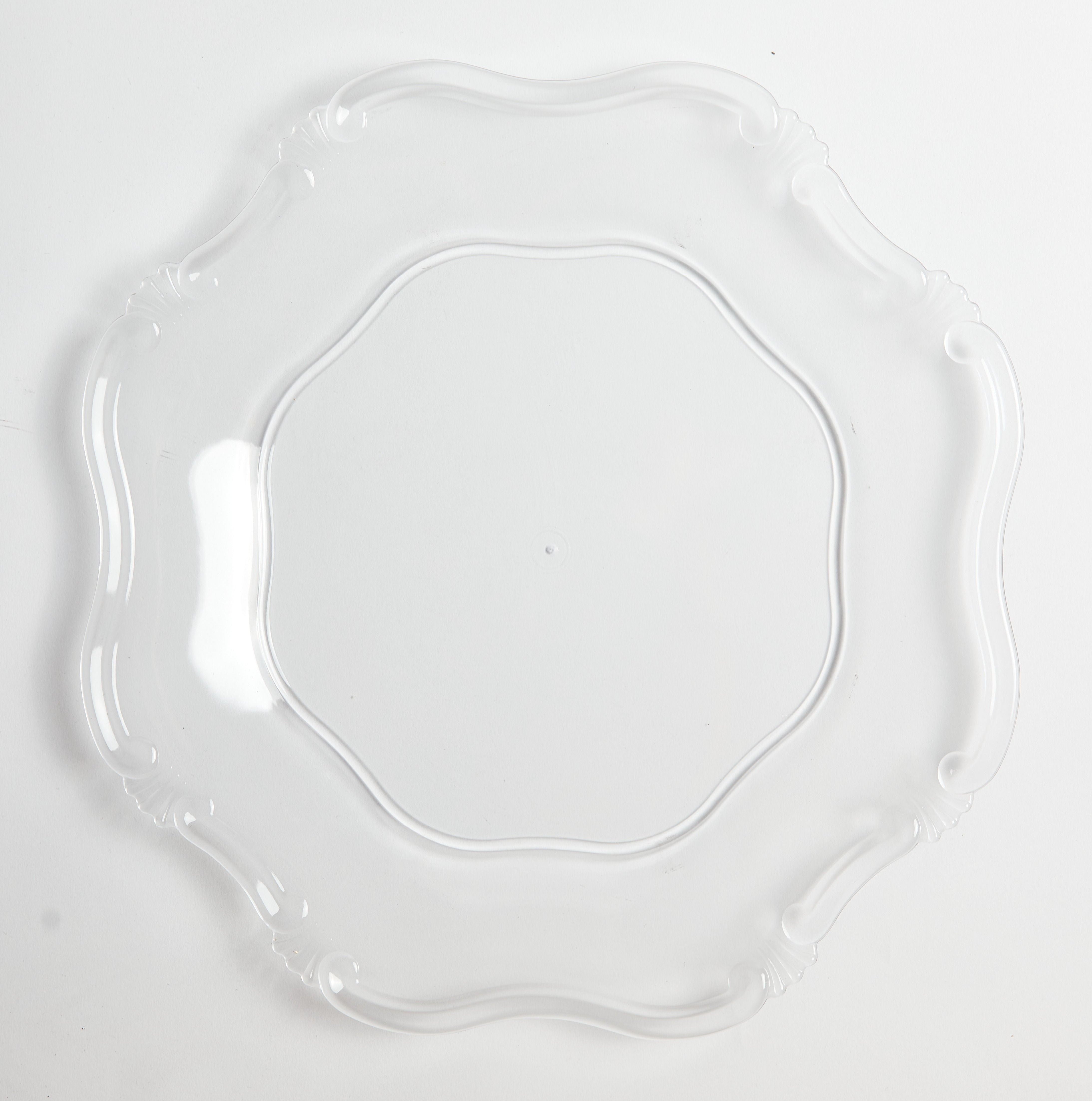 Clear Baroque Charger
