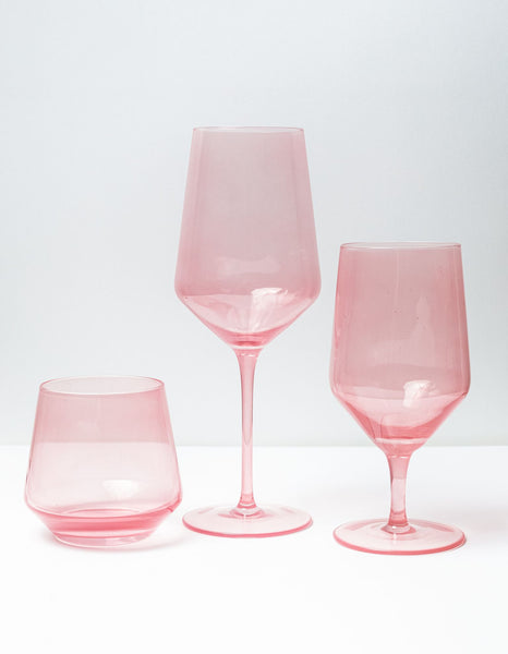 Trouva: Drinking Glass Medium - Pink Blush