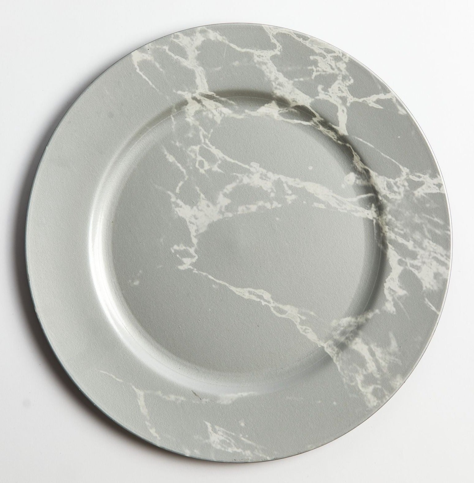 Grey Marble Charger