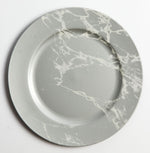 Load image into Gallery viewer, Grey Marble Charger
