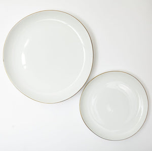 Organic Gold Rim Dinnerware