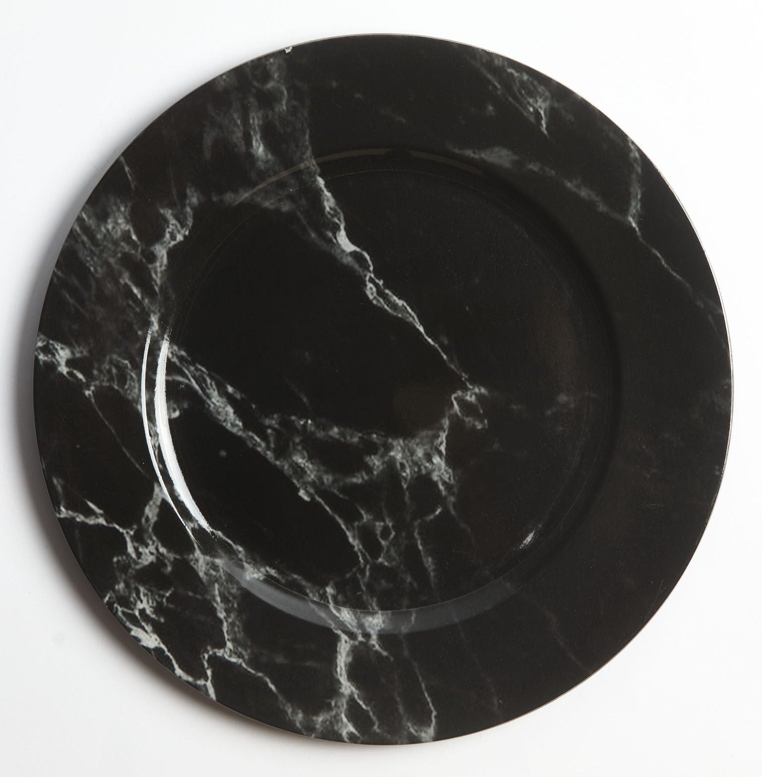Black Marble Charger