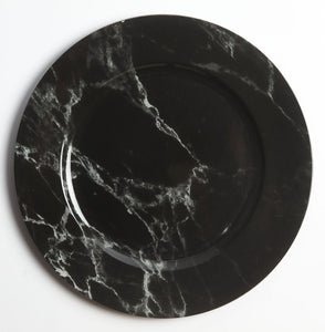 Black Marble Charger
