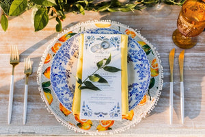 Lemon Fabric Charger