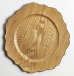 Load image into Gallery viewer, Ruffled Wood Charger
