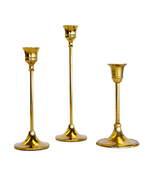 Load image into Gallery viewer, Brass Taper Candleholders
