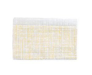 Metallic Gold Crosshatch Print Napkins