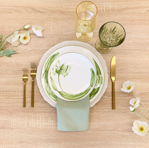 Green Tulip Dinnerware