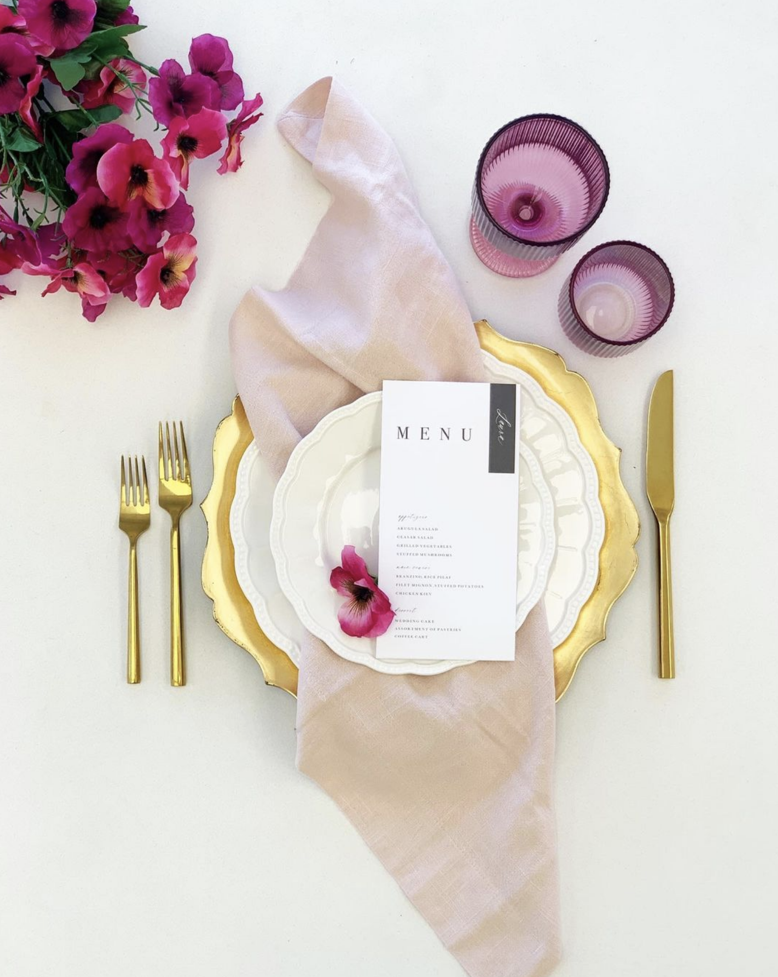 Eve-Mode Gold Plated 18-8 Stainless Steel Cake Fork - Rope Pattern Design, 5.3 Inches, Made In Japan