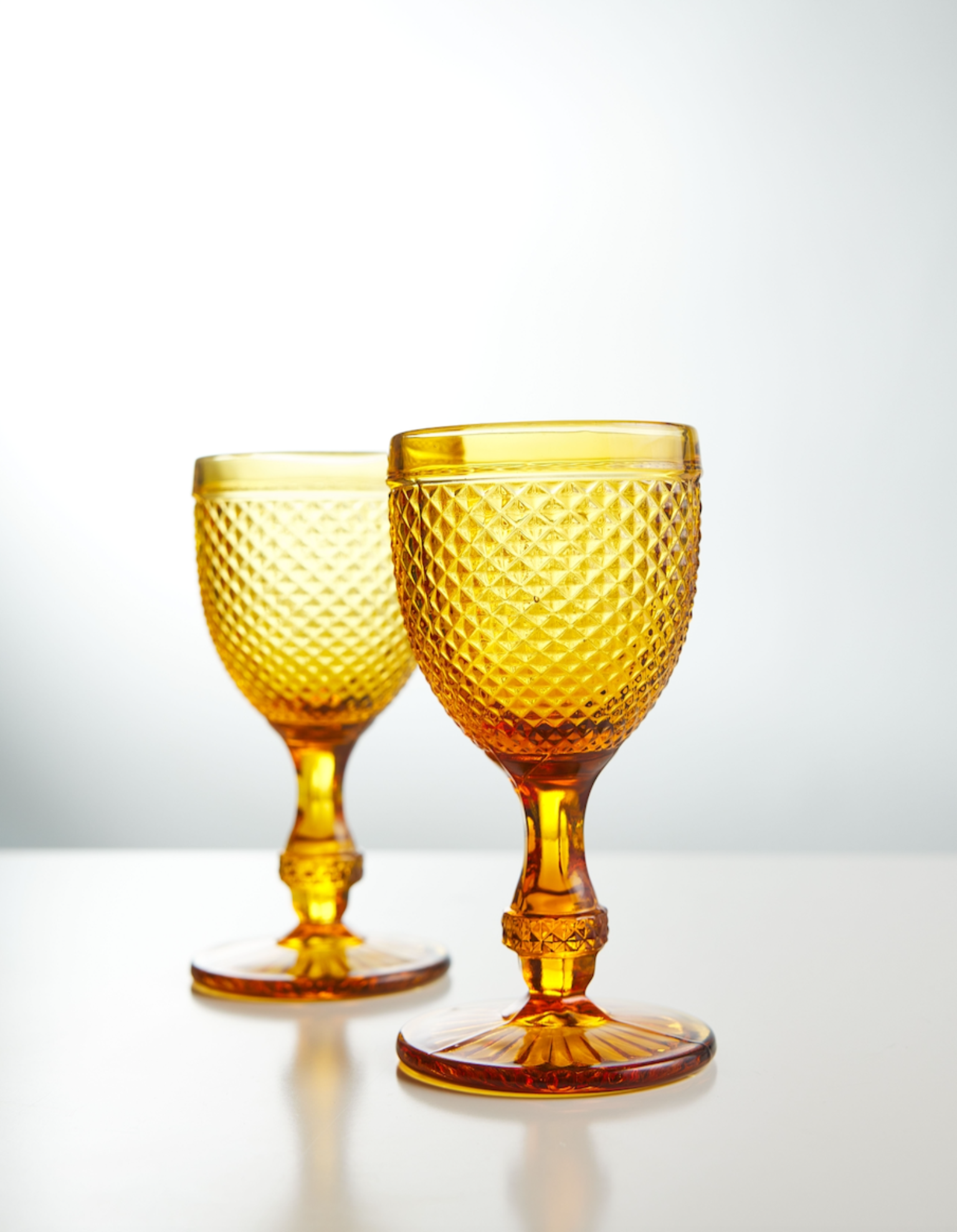 Amber Vintage Goblet