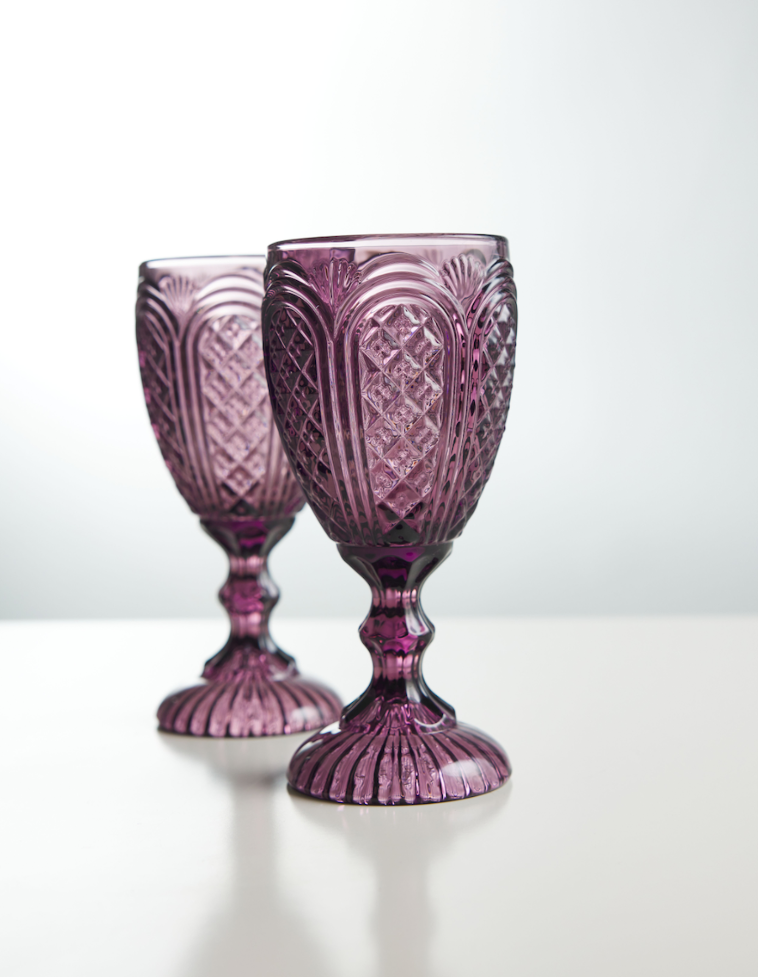 Amethyst Carousel Goblets