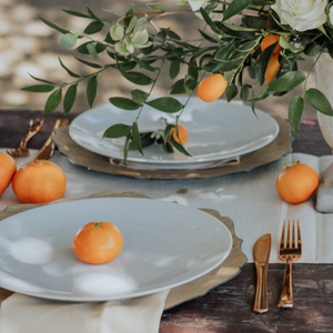 White Coupe Dinnerware