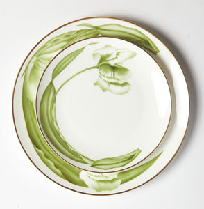 Green Tulip Dinnerware