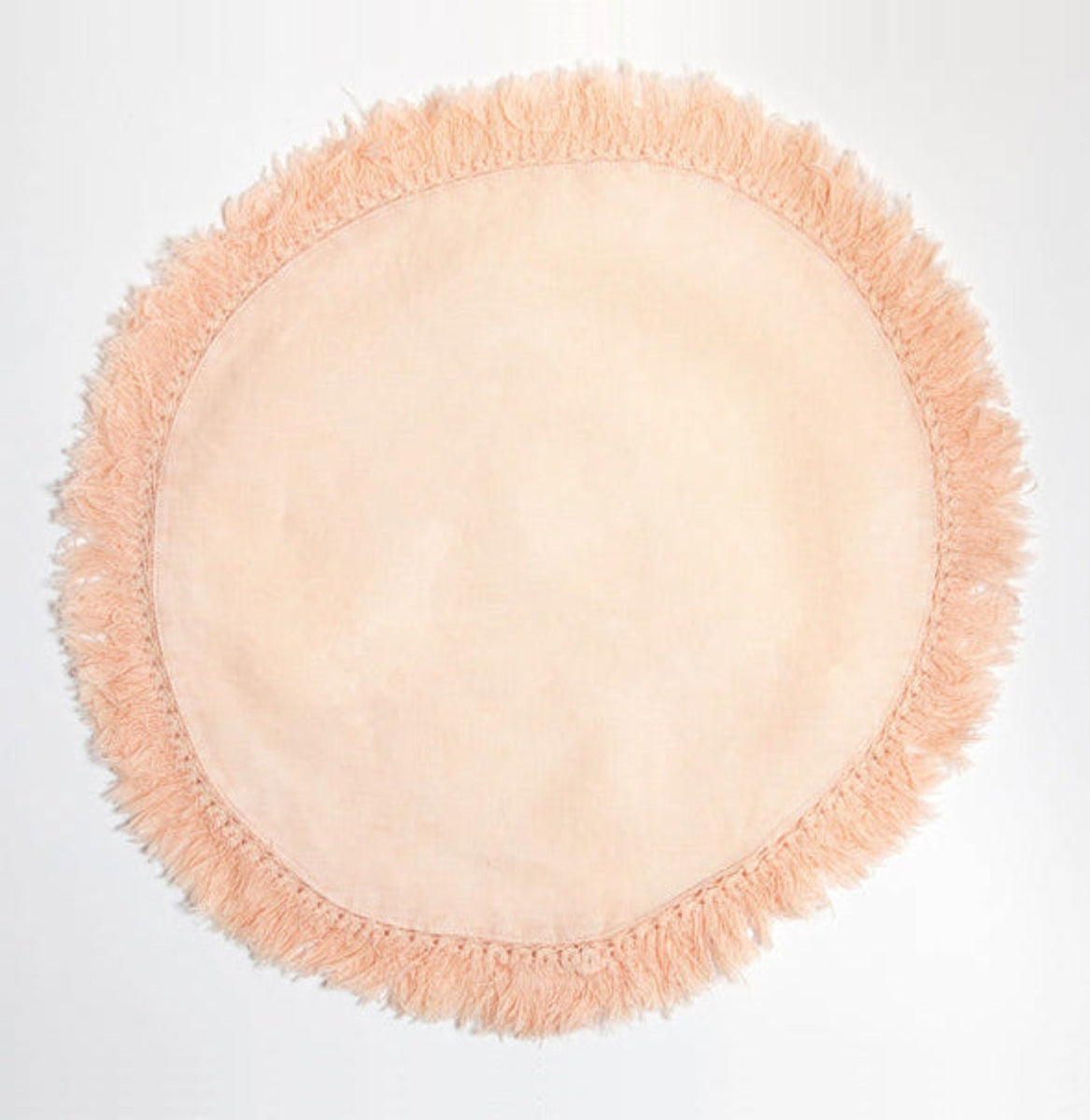 Pink Linen Fringe Placemat Soirée8