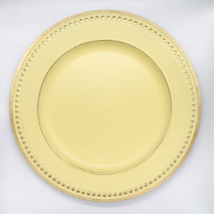 Yellow Serenity Charger, set of 4
