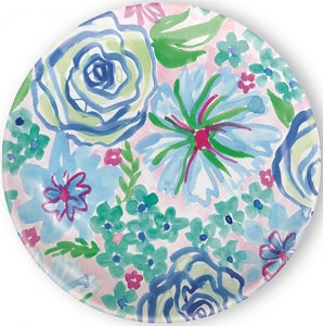 Rosanna Melamine Blue Floral Plate