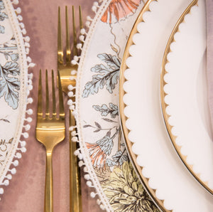 Vintage Garden Fabric Charger