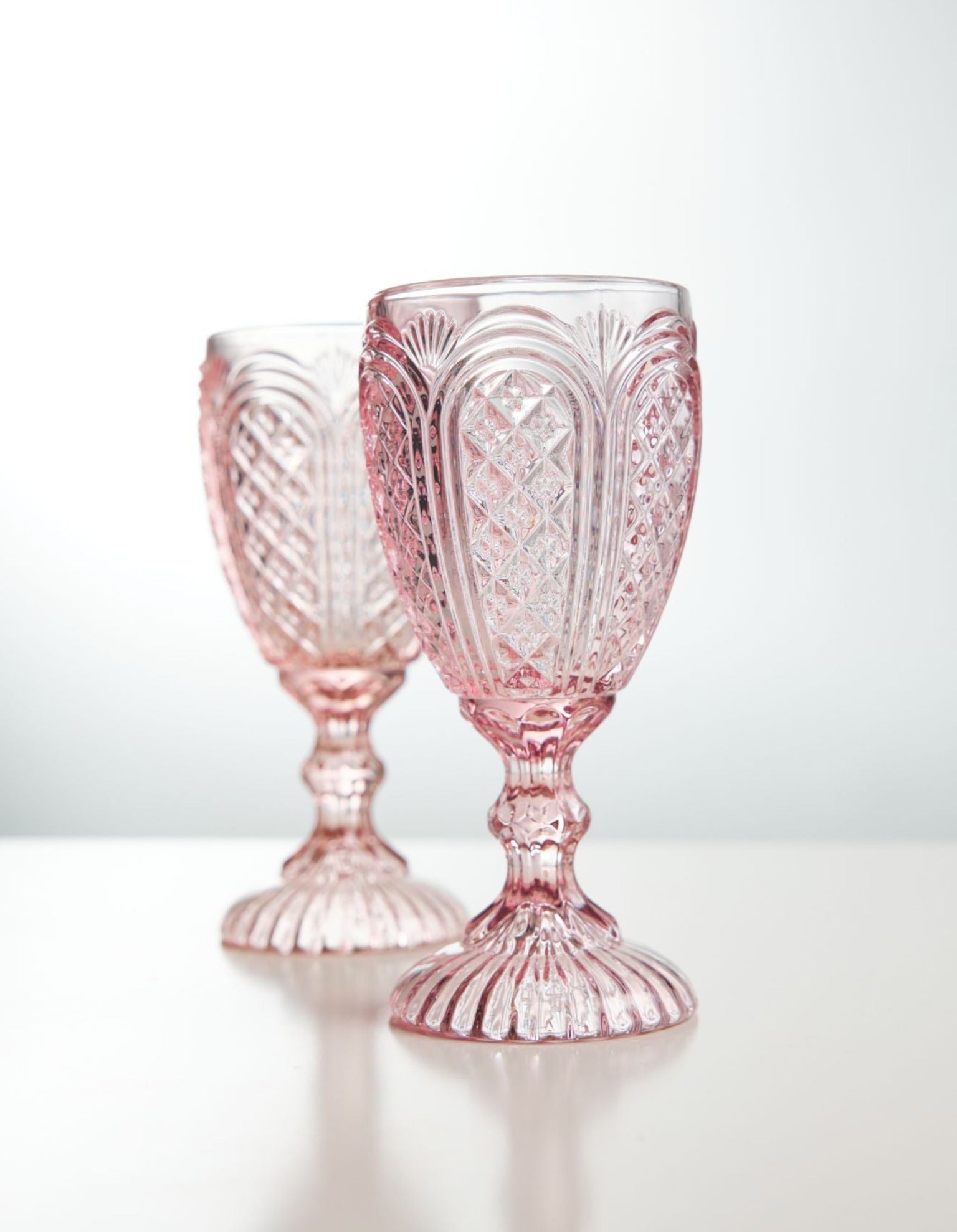 Mauve Carousel Goblets