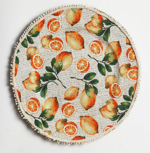 Lemon Fabric Charger
