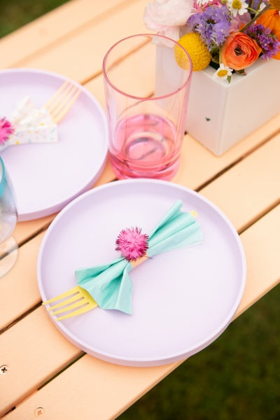 Lavender Kids Melamine Dinnerware