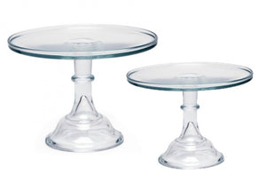 Clear Mosser Glass Cake Stands