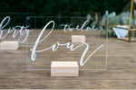 Load image into Gallery viewer, Acrylic Table Numbers, Calligraphy

