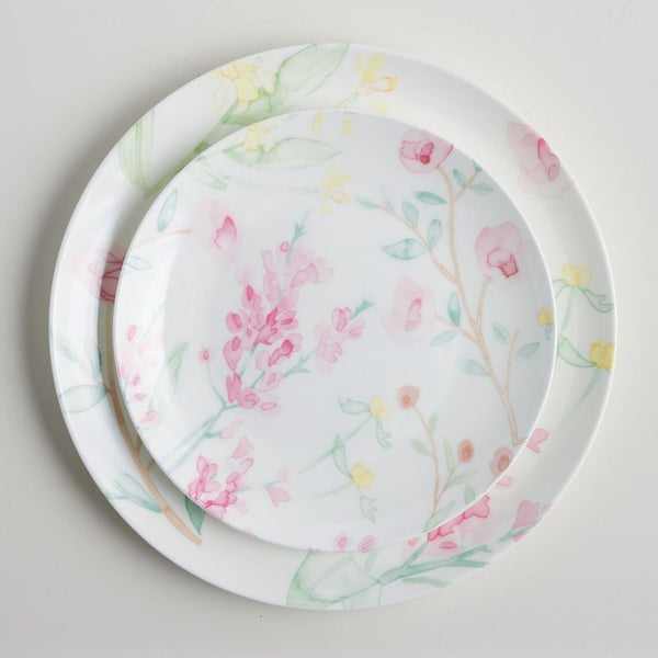 Assiette plate Ø208 MINÉRAL Pastel Rose