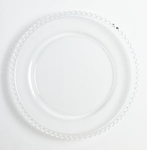 Clear Beaded Charger