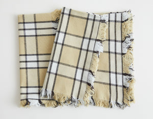 Plaid Fringe Napkin